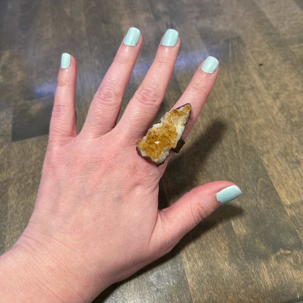 Custom-made Citrine ring